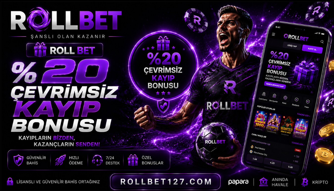 🎁 Roll Bet Haftalık %20 Kayıp Bonusu